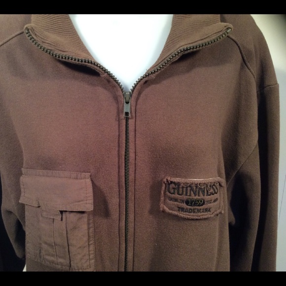 women’s Guinness Beer brown cotton jacket size XL - Picture 2 of 9